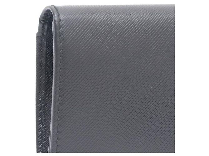 Salvatore Ferragamo Langer Gancini Geldbeutel Silber Schwarz - Ansicht 4