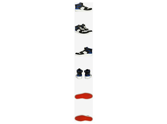 Hermès Ténis de cano alto Freestyle Azul - vista 2