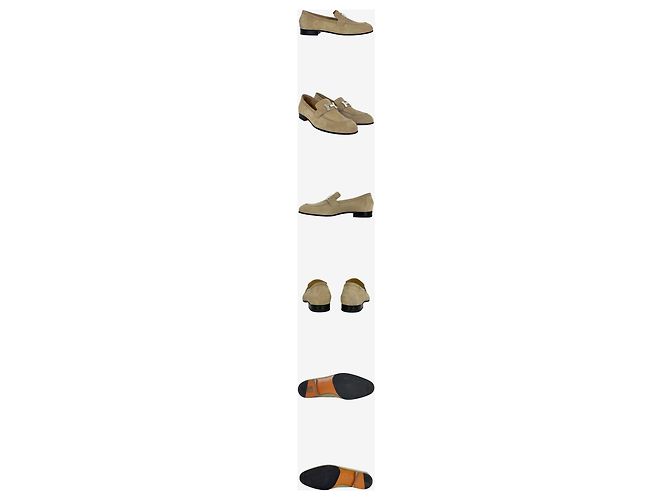 Hermès Mocassino Loafer in scamosciato da uomo Marrone - vista 2