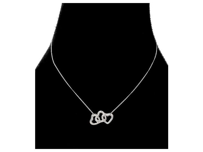 Tiffany & Co Collar Triple Open Heart en Plata - vista 5
