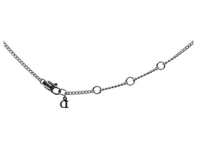 Dior Collana con placca cubica in argento - vista 3