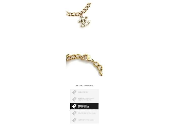 Chanel Logo Perlenarmband Golden - Ansicht 2