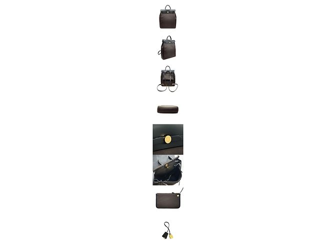 Chanel Nuovo Zaino Zip Marrone Nero - vista 2
