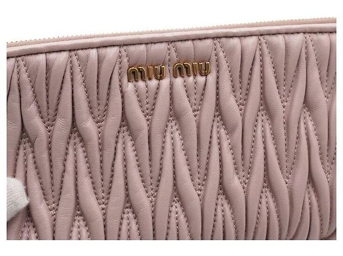 Miu Miu Borsa a Spalla e Borsa a Tracolla in Matelassé Perla Rosa - vista 9