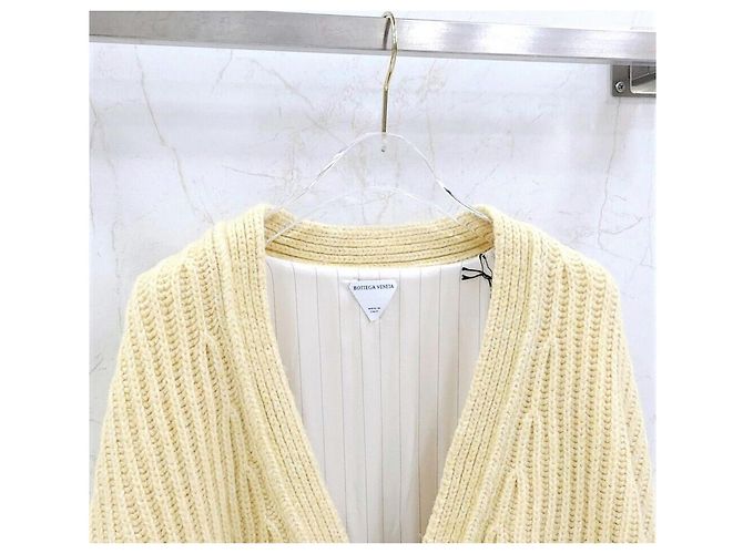 Bottega Veneta Schwerer Wollstrickjacke in Sherbet - Ansicht 3