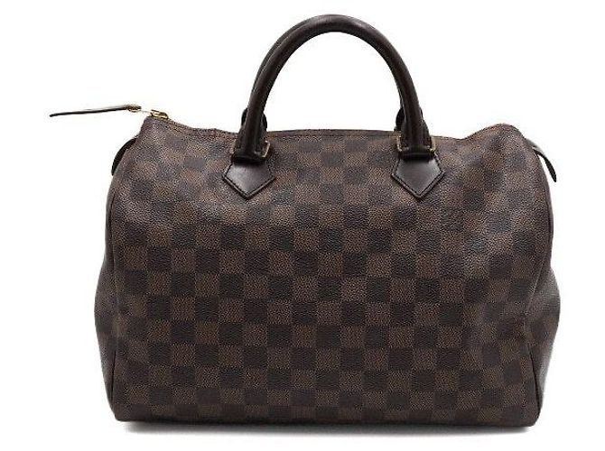 Louis Vuitton Speedy Damier Ebene Canvas Tote Bag Schwarz - Ansicht 4