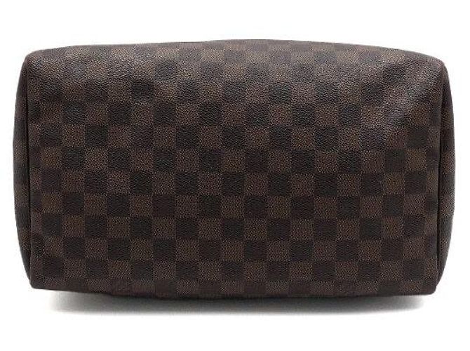 Louis Vuitton Speedy Damier Ebene Canvas Tote Bag Schwarz - Ansicht 7