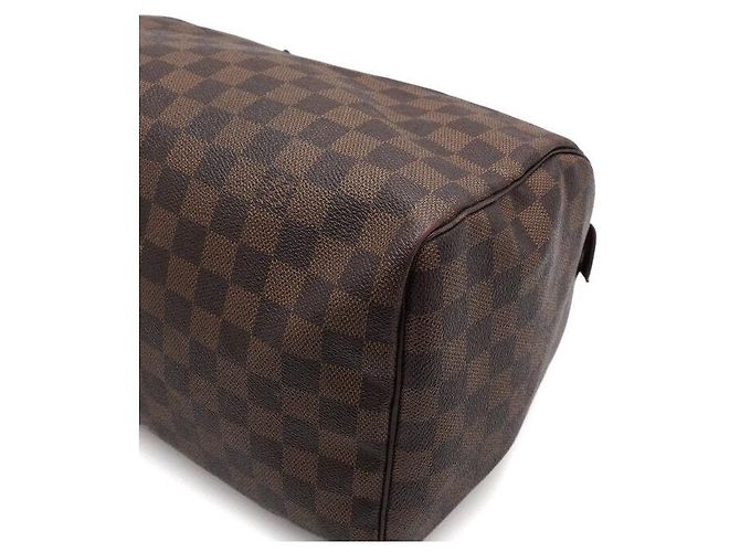 Louis Vuitton Speedy Damier Ebene Canvas Tote Bag Schwarz - Ansicht 8