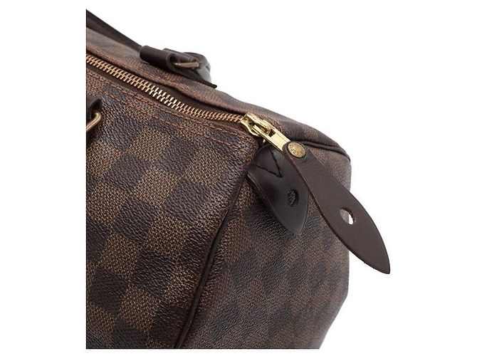 Louis Vuitton Speedy Damier Ebene Canvas Tote Bag Schwarz - Ansicht 9