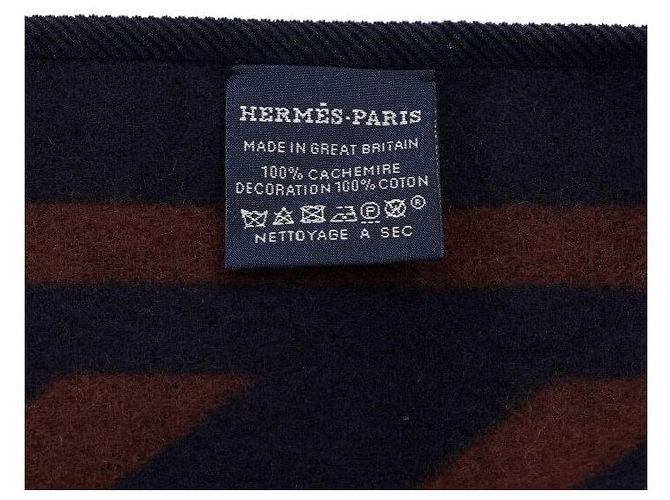 Hermès Zweiseitiger Dreiecksschal Schwarz - Ansicht 5