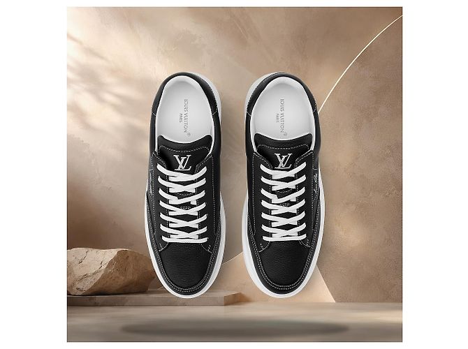 Louis Vuitton Sneaker Beverly Hills Black Nero - vista 4