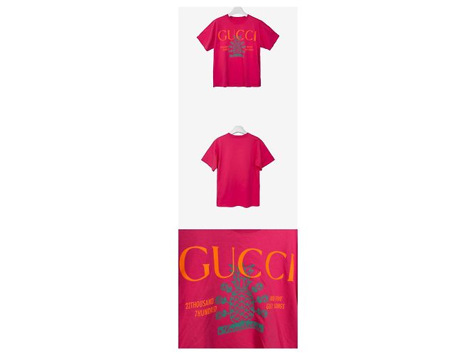 Gucci T-Shirt mit Pineapple Collection Print XS Pink - Ansicht 2
