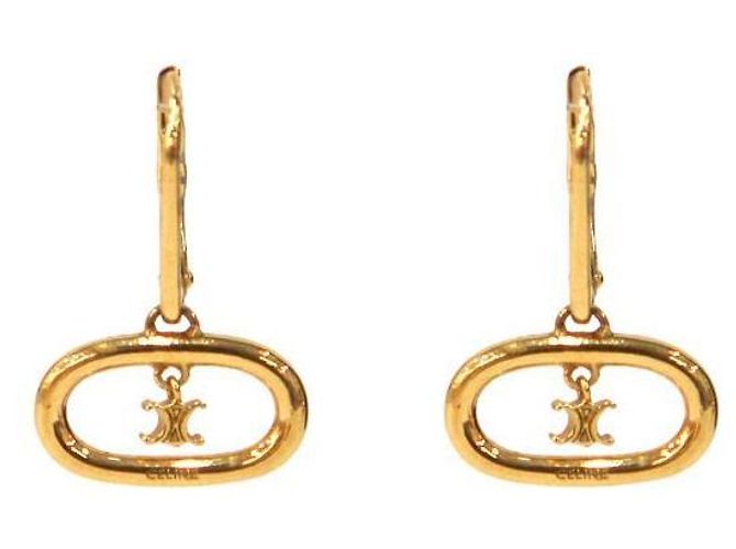 Céline Round Triomphe Gold Ohrringe Golden - Ansicht 3
