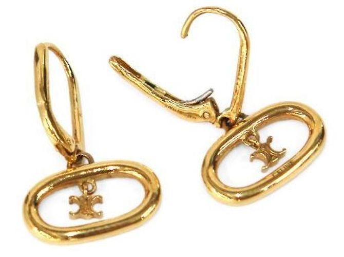 Céline Round Triomphe Gold Ohrringe Golden - Ansicht 4