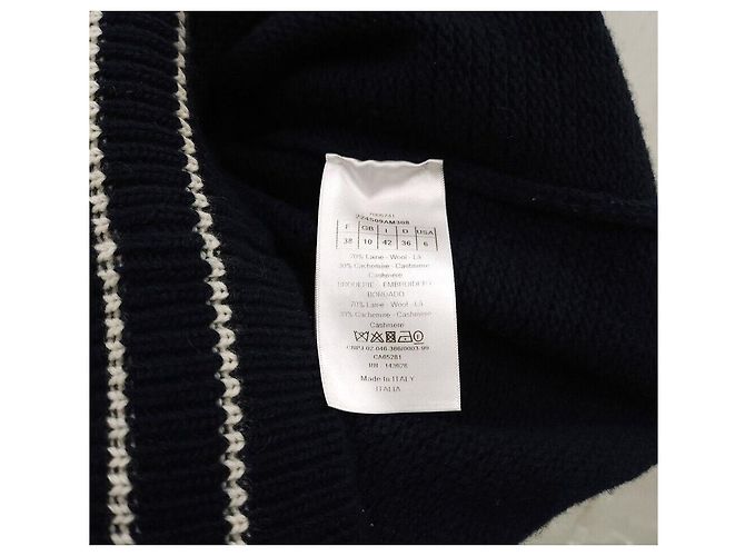 Dior Kaschmirpullover mit kurzen Ärmeln aus Wollstrick - Ansicht 4