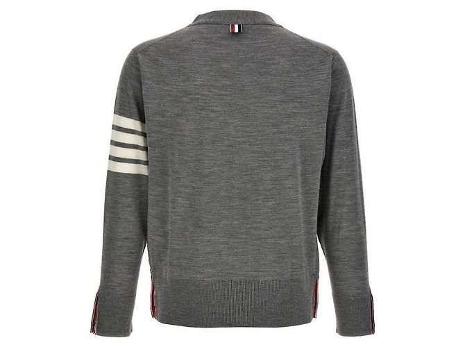 Thom Browne Cardigan clássico de lã merino fina - vista 4