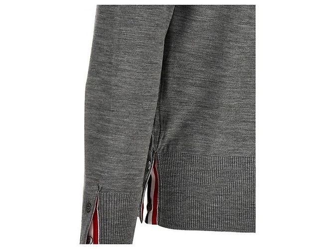 Thom Browne Cardigan clássico de lã merino fina - vista 6