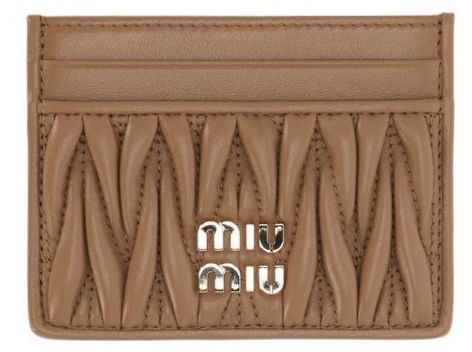 Miu Miu Gestepptes Nappa-Leder Kartenetui - Ansicht 3