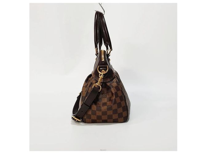 Louis Vuitton Tote e borsa a tracolla in tela Damier Ebene PM Marrone - vista 2