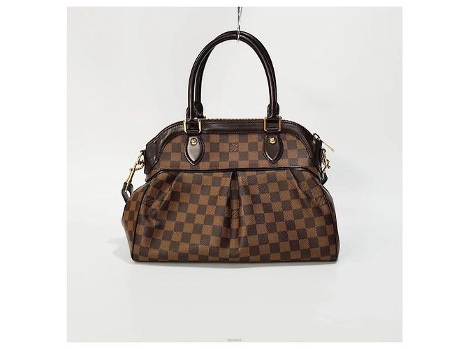 Louis Vuitton Tote e borsa a tracolla in tela Damier Ebene PM Marrone - vista 3