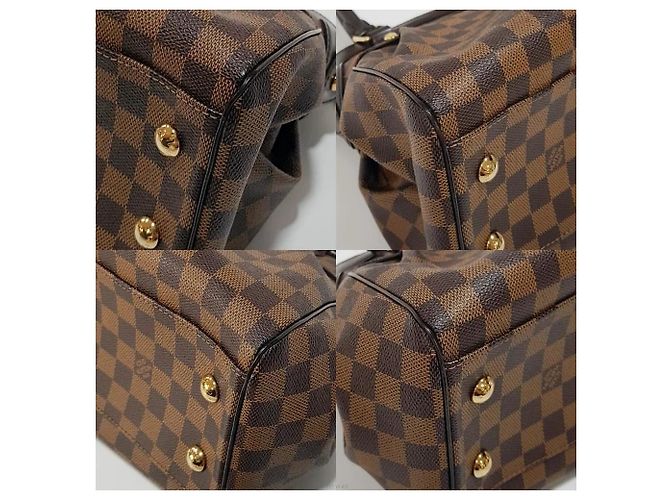 Louis Vuitton Tote e borsa a tracolla in tela Damier Ebene PM Marrone - vista 7