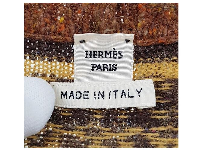 Hermès Cardigan lungo in lana da donna Multicolore - vista 9