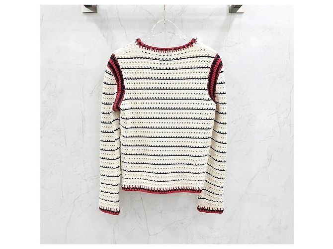 Gucci Cardigan de listras e pérolas - vista 2