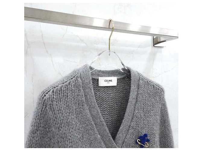 Céline Cardigan aus Kaschmir und Seide Braun - Ansicht 3