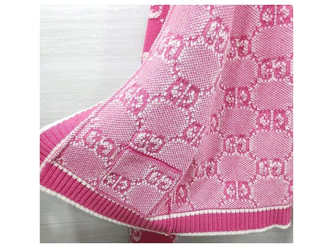 Gucci Cardigan aus Bouclé-Wolljacquard Rosa Pink - Ansicht 6