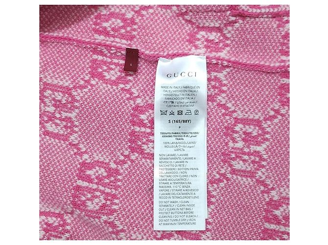 Gucci Cardigan aus Bouclé-Wolljacquard Rosa Pink - Ansicht 7