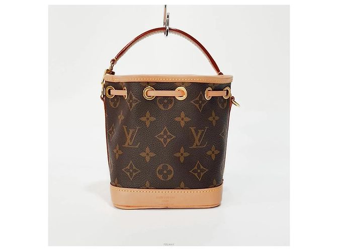 Noe Louis Vuitton Borsa a Spalla Nano Noé Marrone - vista 2