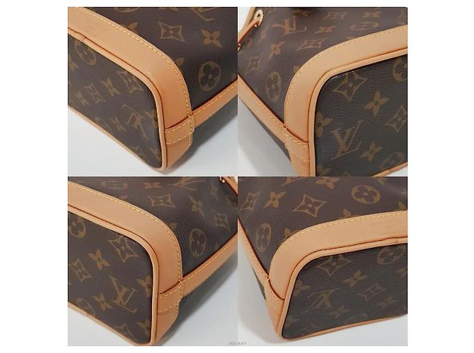 Noe Louis Vuitton Borsa a Spalla Nano Noé Marrone - vista 7