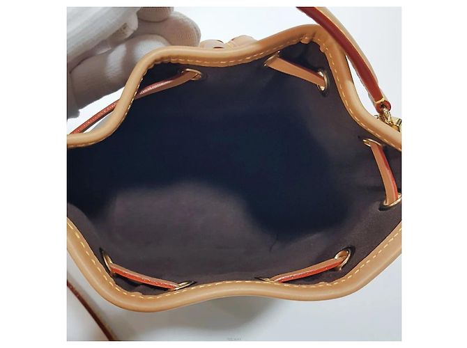 Noe Louis Vuitton Borsa a Spalla Nano Noé Marrone - vista 8
