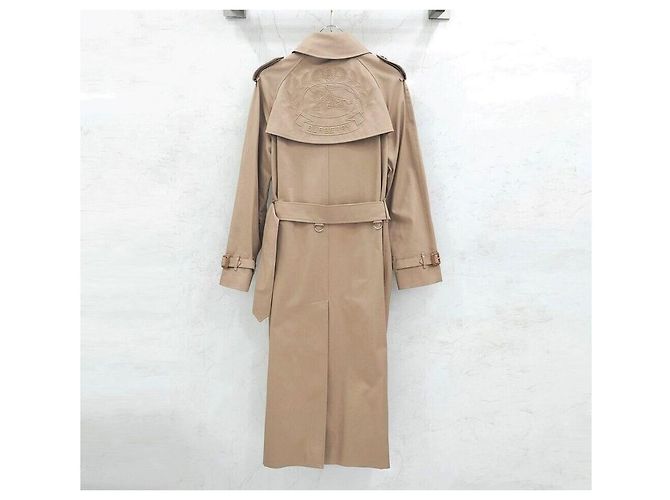 Burberry Gabardina larga Kensington con logotipo bordado Naranja - vista 2