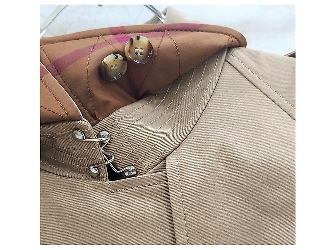 Burberry Gabardina larga Kensington con logotipo bordado Naranja - vista 5
