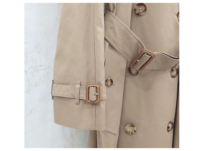 Burberry Gabardina larga Kensington con logotipo bordado Naranja - vista 6