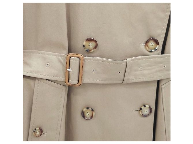 Burberry Gabardina larga Kensington con logotipo bordado Naranja - vista 7