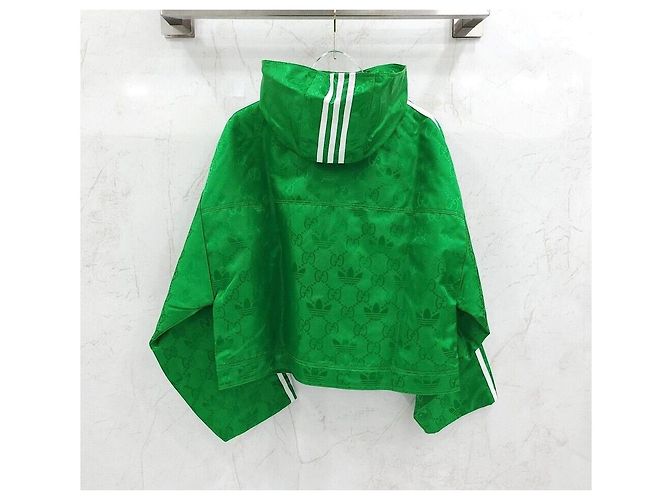 Gucci Jaqueta Bomber Adidas Verde - vista 2