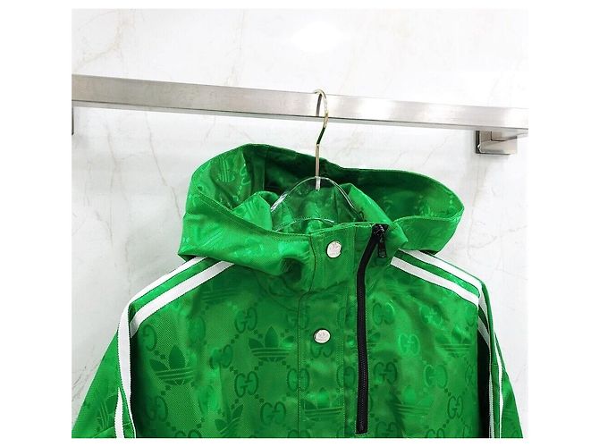 Gucci Jaqueta Bomber Adidas Verde - vista 3