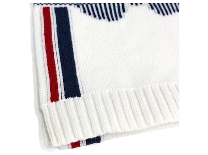 Dior Sciarpa in lana e cashmere bianco Multicolore - vista 3
