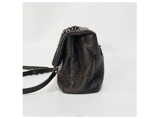 Saint Laurent Borsa a Spalla Monogram West Hollywood Medium Marrone - vista 3