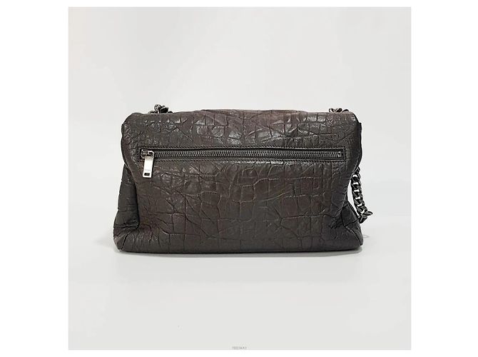 Saint Laurent Borsa a Spalla Monogram West Hollywood Medium Marrone - vista 4