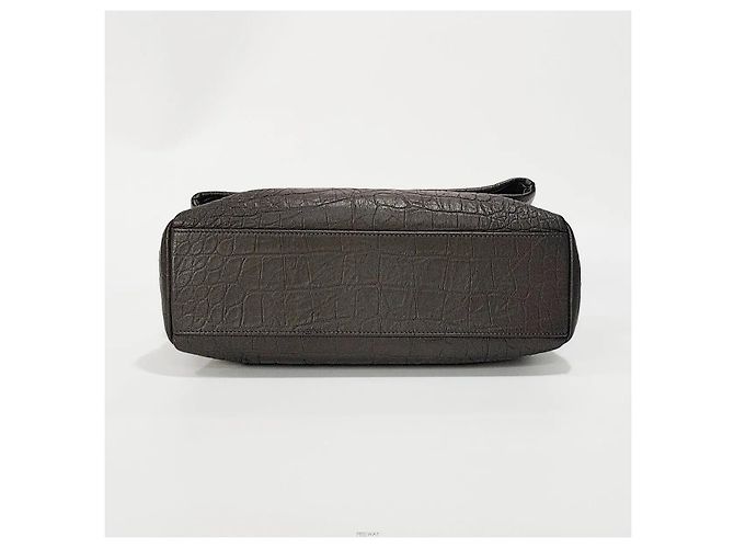Saint Laurent Borsa a Spalla Monogram West Hollywood Medium Marrone - vista 7