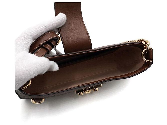 Gucci Piccola borsa a tracolla con catena dorata - vista 5