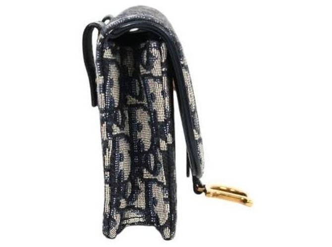 Dior Borsa a tracolla Oblique Saddle Blu - vista 2