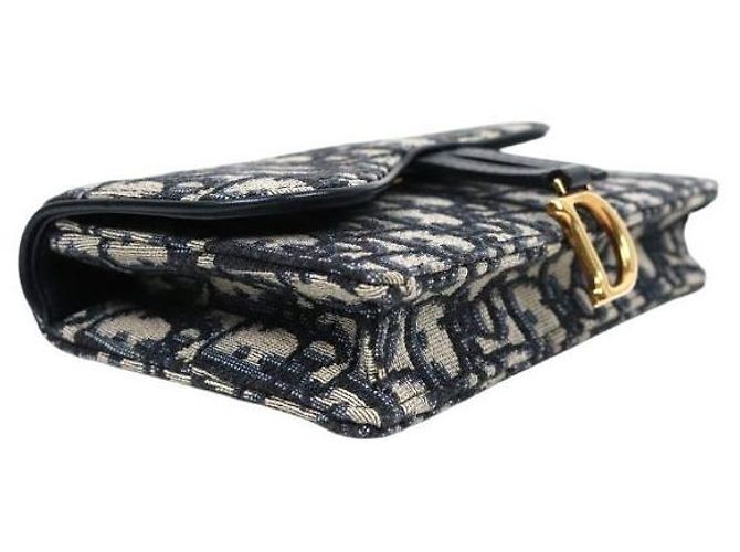 Dior Borsa a tracolla Oblique Saddle Blu - vista 8