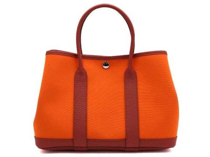 Hermès Garden Party Canvas Tote Bag Braun - Ansicht 2