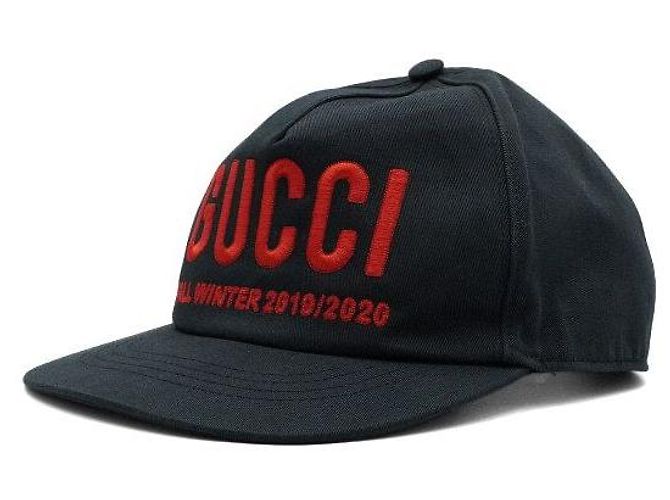 Gucci Cappellino da baseball da uomo in cotone nero con logo ricamato - vista 2