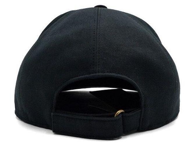 Gucci Cappellino da baseball da uomo in cotone nero con logo ricamato - vista 6