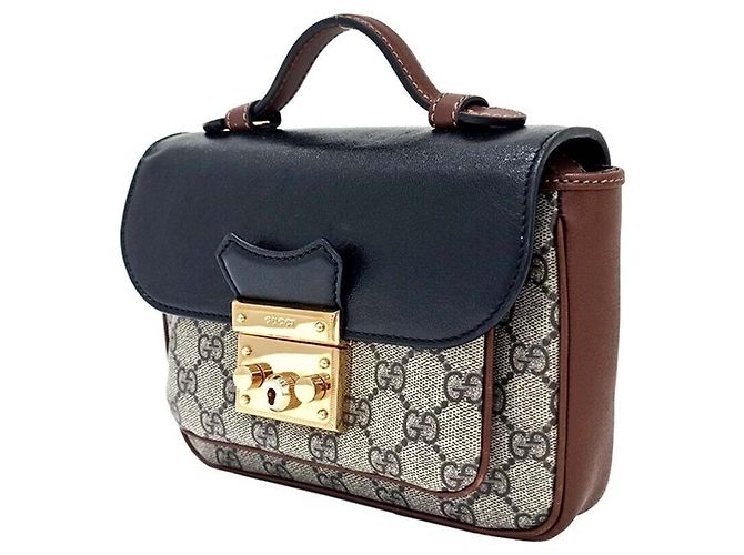 Gucci Padlock Mini Handtasche Schwarz - Ansicht 2